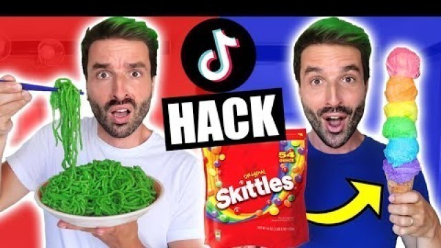 'JE TESTE LES MEILLEURS FOOD HACKS TIKTOK PENDANT 24H - PARTIE 6'