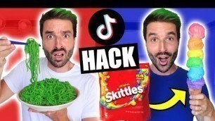 'JE TESTE LES MEILLEURS FOOD HACKS TIKTOK PENDANT 24H - PARTIE 6'