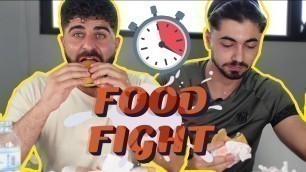 'ΕΦΑΓΑ 10 BURGER ΣΕ 12 ΛΕΠΤΑ | Food Fight με @Miaoulis για 100€'