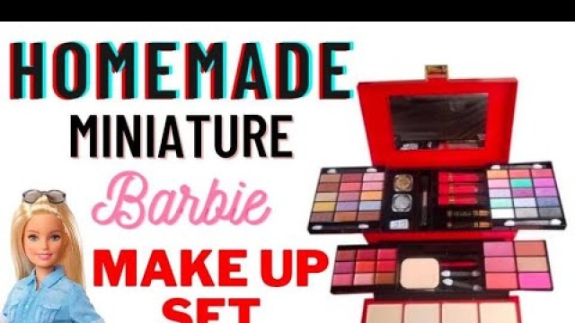 'Barbie makeup set|mini make up kit|diy makeup kit|@Daily Oru Craft |Home made makeup set in tamil'