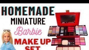 'Barbie makeup set|mini make up kit|diy makeup kit|@Daily Oru Craft |Home made makeup set in tamil'