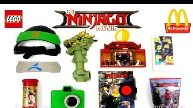 '2017 FULL WORLD SET McDONALD\'S LEGO NINJAGO MOVIE HAPPY MEAL TOYS 8 KIDS COLLECTION EUROPE USA UNBOX'