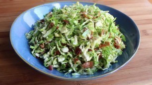 'Brussels Sprouts with Warm Bacon Dressing - Thanksgiving Side Dish Recipe'