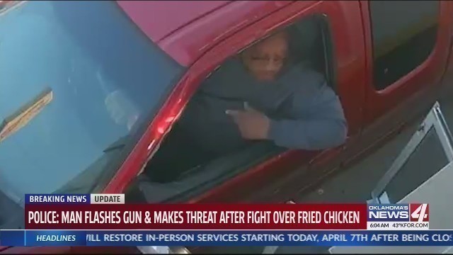 'Man threatens to shoot fast-food employee'