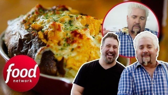 '\"NOTHING BUT POTATOES!\" Guy Fieri & Joey Fatone Visit \"Potato Institute\" | Diners Drive-Ins & Dives'