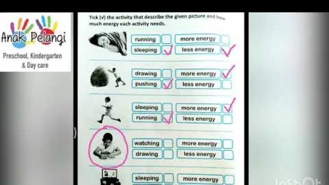 'K2 - Science: Healthy and Unhealthy Food (Activity Book p. 20, 21, and 22)'