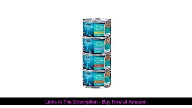 '☘️ Purina Pro Plan Focus Wet Cat Food Urinary Tract Health (UTH) Variety Pack, 4 Flavors, 3-Ounce C'