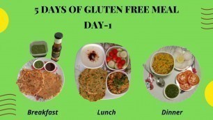 'Day1-Gluten Free Meal Plan | Easy meals for the whole day #thyroid #pcosawareness #indianglutenfree'