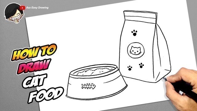 'How to draw Cat Food'