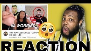 'JOEY REACTS to THIS YOUTUBER CHOSE FOOD OVER HIS OWN LIFE | COURTREEZY'