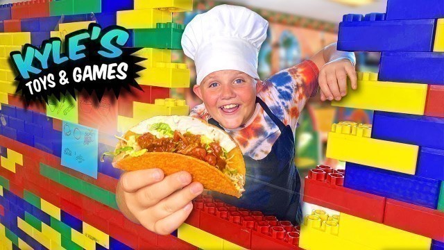 'I Made a GIANT LEGO TACO TRUCK DRIVE THRU Restaurant!'