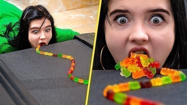 'Gummy Bears Challenge! Gummy Bears Hacks!'