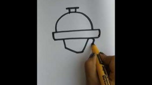 'How to Draw Food Serving | #shorts'