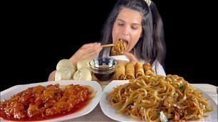 'CHINESE FOOD | SWEET & SOUR CHICKEN, RICE NOODLES, SPRING ROLLS, DIM SUM | MUKBANG | ASMR'