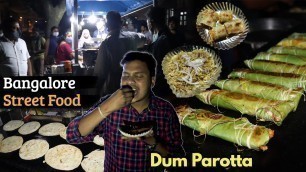 'Dum Parotta, Butter Cheese Idli, Hunse Chiguru Rice - Street Food Cart in Bangalore'