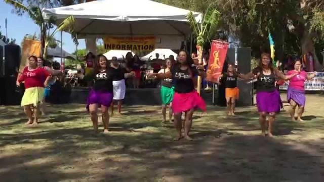 'HOT HULA fitness at Cambodian Town new year festival 2015.  Khmer Arts Academy'