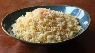 'Savory Coconut Rice Recipe - How to Make a Coconut Rice Side Dish'