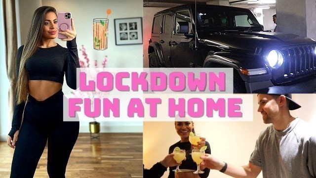 'Cocktail making, game night & Thai food | Lockdown vlog'