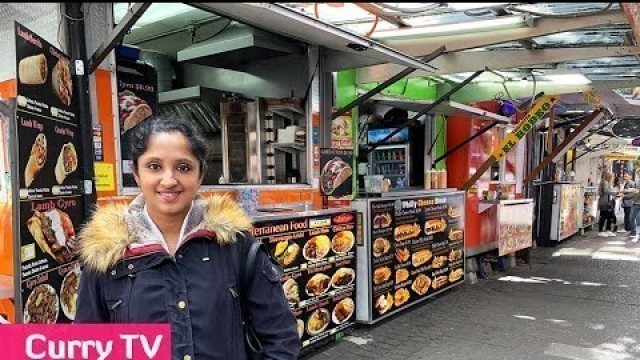 'Portland Street food trucks at Alder street - Downtown Portland Food Cart in Oregon - #StreetFood'