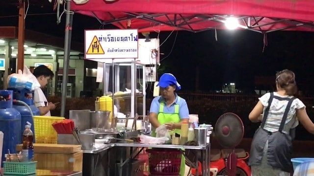 'Noodles Tharuea Kanchanaburi Thai street food Thailand vendor food stall/food cart. Local Thailand'