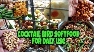 'Cocktail bird softfood for daly use'