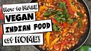 'How to make awesome VEGAN Indian Food! Mushroom Sabji recipe'