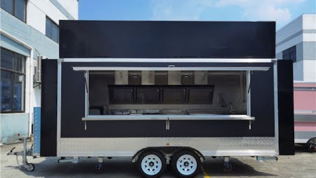 'mobile food truck custom food trailers street food cart catering van'