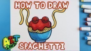 'How to Draw SPAGHETTI from FOOD FIGHT'