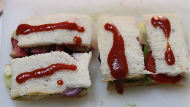 'Bombay Veg Sandwich | Street food | food cart'