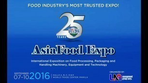 'Asia Food Expo 2016 Biggest Food Trade Show'