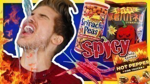 'WORLD\'S SPICIEST SNACKS TASTE TEST!'