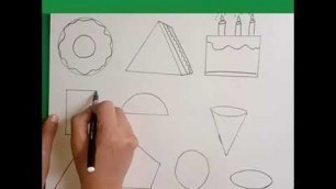 'How to Draw  Different Food Items With Shapes | Easy Drawing Step by Step | Utba Art and Craft'