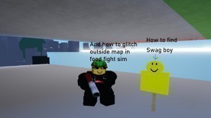 'How to glitch outside the map in food fight simulator and find the golden dummy (Roblox)'