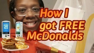 'How I Got FREE McDonalds from the Kiosk'