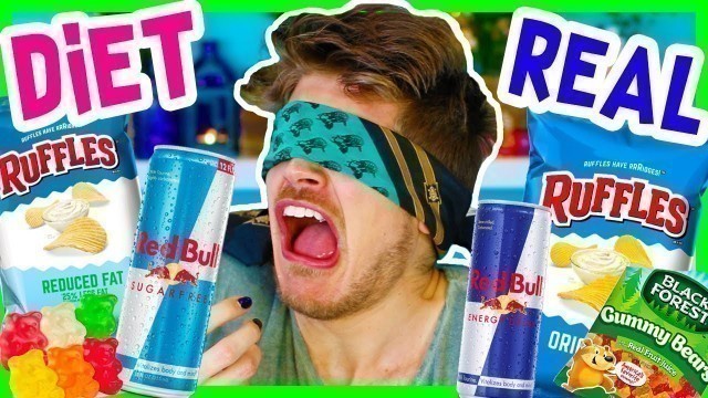 'DIET VS REAL FOOD TASTE TEST!'