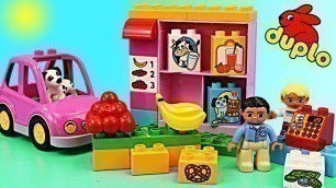 'Duplo Lego My First Shop Reviewed by Mickey Mouse with Lego Food and a Duplo Lego Car'