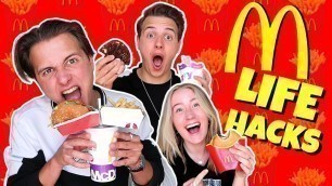 '10 MCDONALDS LIFE HACKS!! (Du SKAL prøve!)'