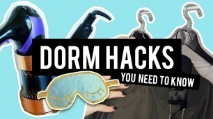 '10 DIY DORM HACKS | THE SORRY GIRLS'