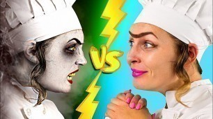 'Halloween Food vs Real Food Challenge!'