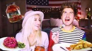 'Tasting Weird Russian Foods w Joey Graceffa'