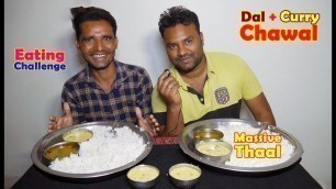 'Fastest Ever Massive Kadi, Dal, Chawal Eating Challenge | Curry Competition | Food Challenges India'