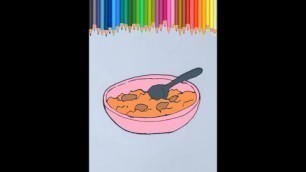 'How to draw food #shorts'