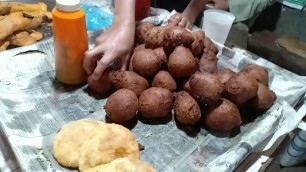 'Beguni - Crispy Eggplant Fritters | Street Food Cart'