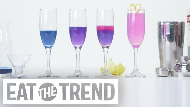 'How to Transform a Cocktail From Blue to Pink Using Science | Eat the Trend'