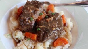 'Beef Short Ribs \"Sauerbraten\" - Braised Beef Short Ribs Recipe'