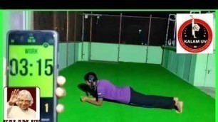 'Kalam Uv Fitness challenges march 2022 #plank #5minute #challenge #arakkonam #students'