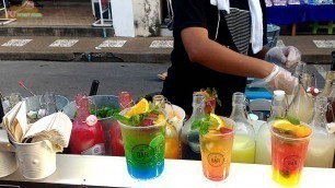 'Street food cocktail drink @Patong Banzaan market'