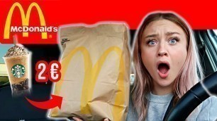 'Krasse McDonalds HACKS!!! GELD SPAREN & Geheime Starbucks Getränke für 2€!!!! *WTF* Food Hacks PIA'