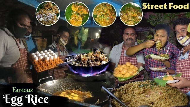 'Uncle Angadi Famous EGG RICE & EGG CHILLI | Street FOOD CART'