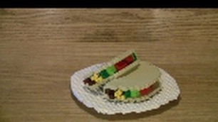 'Lego food? (tacos, ramen)'